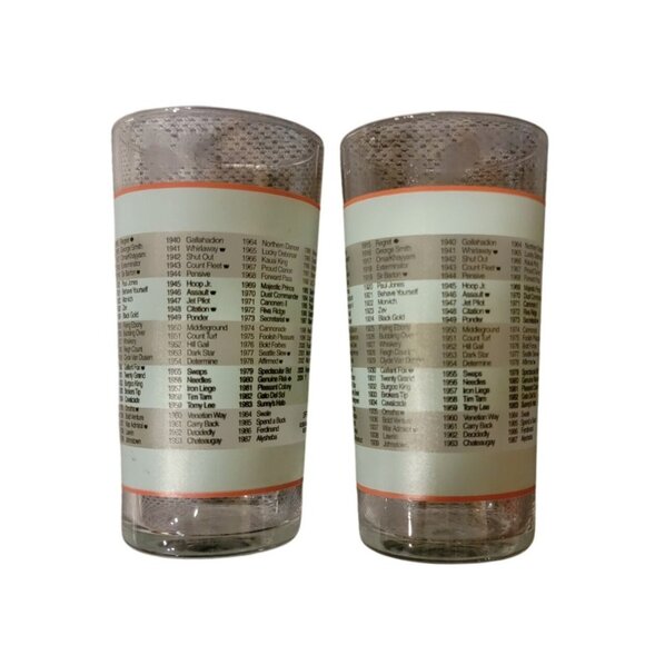 VTG 2004 Kentucky Derby 130 Souvenir Julep Glasses Set Of 2 Churchill Downs Mint - Picture 5 of 7